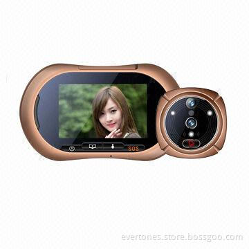 Wide Angle Peephole Door Viewer, Supports Wi-Fi Connected and GSM Communication